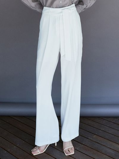 ouie Loose Long Slacks_Off White