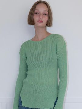 ouie Ouie309 Linen Seethrough Knit 11colors