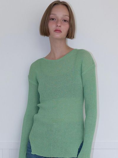 ouie Ouie309 Linen Seethrough Knit 11colors