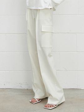 ouie Pocket Wide Slacks _Cream