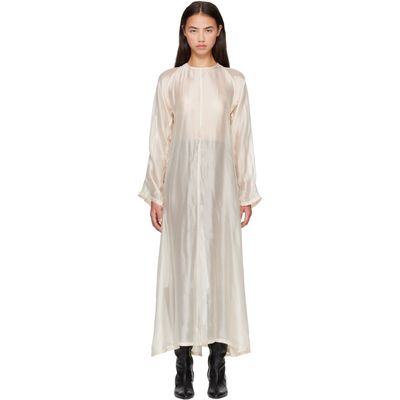 OUR LEGACY OUR LEGACY Beige Shift Maxi Dress