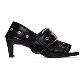 OUR LEGACY OUR LEGACY Black 4cm Belt Heeled Sandals