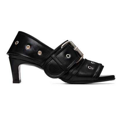 OUR LEGACY OUR LEGACY Black 4cm Belt Heeled Sandals