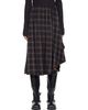 OUR LEGACY OUR LEGACY Black & Brown Fan Midi Skirt - 1