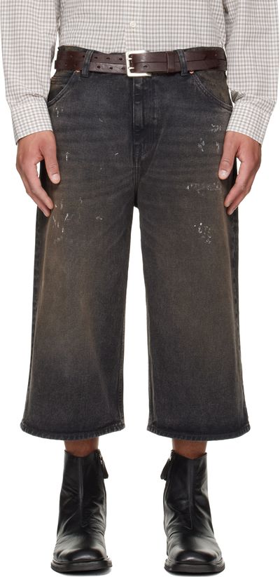 OUR LEGACY OUR LEGACY Black Capri Cut Denim Shorts