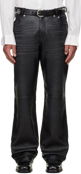 OUR LEGACY OUR LEGACY Black Carlson Cut Leather Pants
