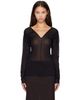 OUR LEGACY OUR LEGACY Black Cheer V Neck Blouse - 1