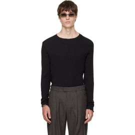 OUR LEGACY OUR LEGACY Black Elongated Longsleeve T-shirt