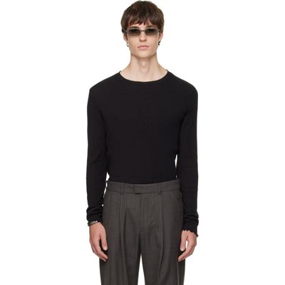 OUR LEGACY OUR LEGACY Black Elongated Longsleeve T-shirt