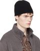 OUR LEGACY OUR LEGACY Black Merino Wool Beanie - 2