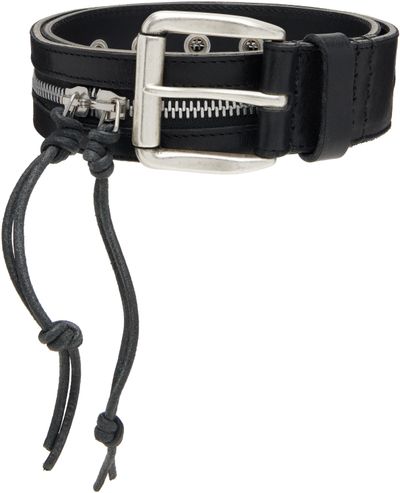 OUR LEGACY OUR LEGACY Black Zipped Belt