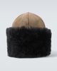 Our Legacy Our Legacy Blizzard leather and shearling hat - 1