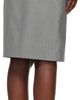 OUR LEGACY OUR LEGACY Blue & Khaki Siren Midi Skirt - 3