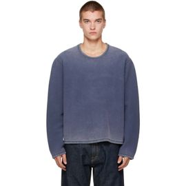 OUR LEGACY OUR LEGACY Blue Double Lock U Neck Sweatshirt