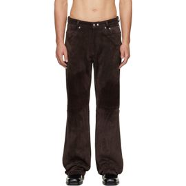 OUR LEGACY OUR LEGACY Brown Carlson Cut Leather Pants