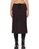 OUR LEGACY OUR LEGACY Brown Crush Midi Skirt - 1