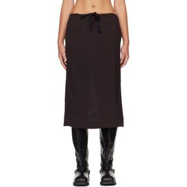 OUR LEGACY OUR LEGACY Brown Crush Midi Skirt