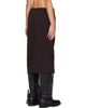 OUR LEGACY OUR LEGACY Brown Crush Midi Skirt - 3