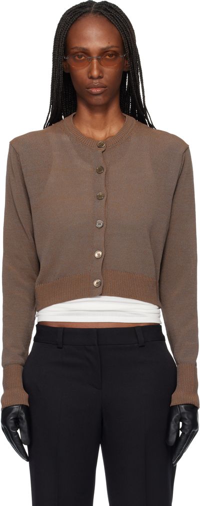 OUR LEGACY OUR LEGACY Brown Micro Cardigan