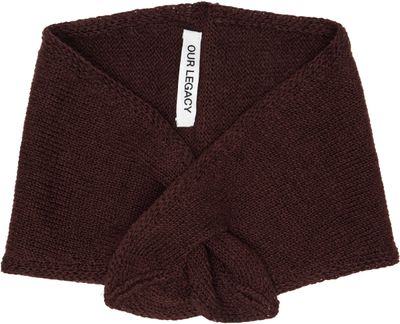 OUR LEGACY OUR LEGACY Burgundy Miniature Scarf