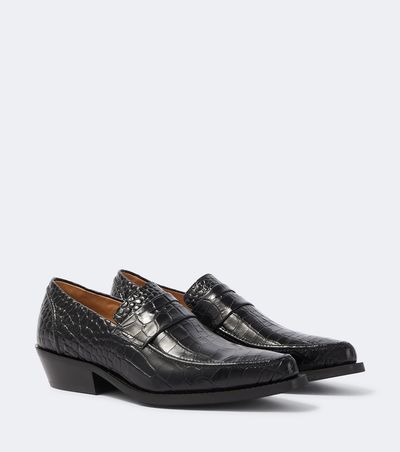 Our Legacy Our Legacy Cypher croc-effect leather loafers