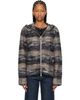 OUR LEGACY OUR LEGACY Gray & Beige Full Zip Hoodie - 1