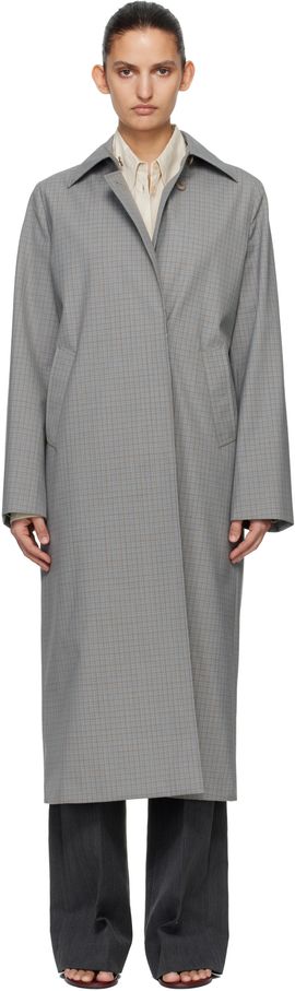 OUR LEGACY OUR LEGACY Gray & Blue Capital Coat