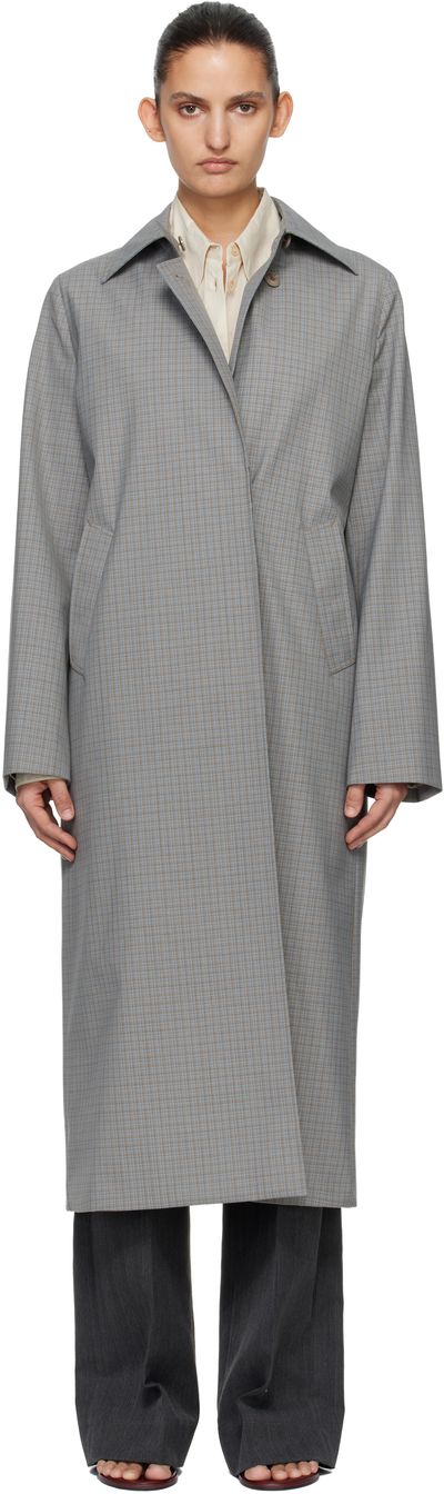 OUR LEGACY OUR LEGACY Gray & Blue Capital Coat