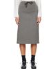 OUR LEGACY OUR LEGACY Gray Crush Midi Skirt - 1