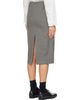 OUR LEGACY OUR LEGACY Gray Crush Midi Skirt - 3