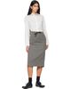 OUR LEGACY OUR LEGACY Gray Crush Midi Skirt - 4