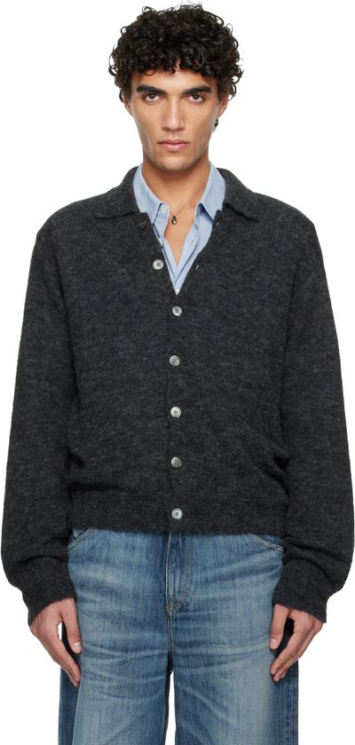 OUR LEGACY OUR LEGACY Gray Evening Polo Cardigan