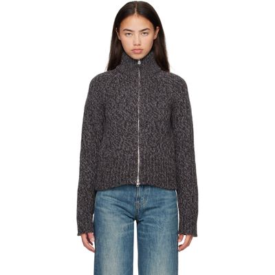 OUR LEGACY OUR LEGACY Gray Flight Zip Cardigan