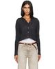 OUR LEGACY OUR LEGACY Gray Mazzy Polo Cardigan - 1