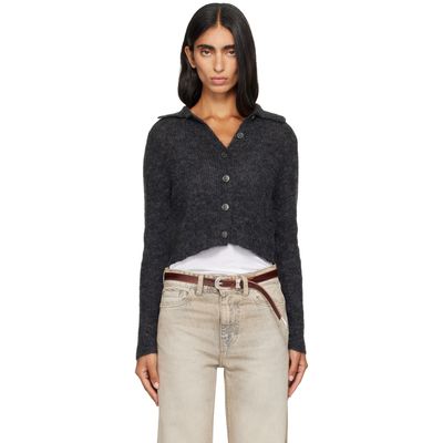 OUR LEGACY OUR LEGACY Gray Mazzy Polo Cardigan