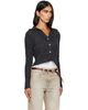 OUR LEGACY OUR LEGACY Gray Mazzy Polo Cardigan - 2