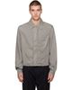 OUR LEGACY OUR LEGACY Gray Sift Zip Shirt - 1