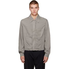 OUR LEGACY OUR LEGACY Gray Sift Zip Shirt