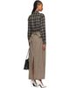 OUR LEGACY OUR LEGACY Green & Taupe Twisted Shirt Maxi Dress - 3