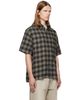 OUR LEGACY OUR LEGACY Khaki & Navy Every Shortsleeve Shirt - 2