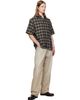OUR LEGACY OUR LEGACY Khaki & Navy Every Shortsleeve Shirt - 4