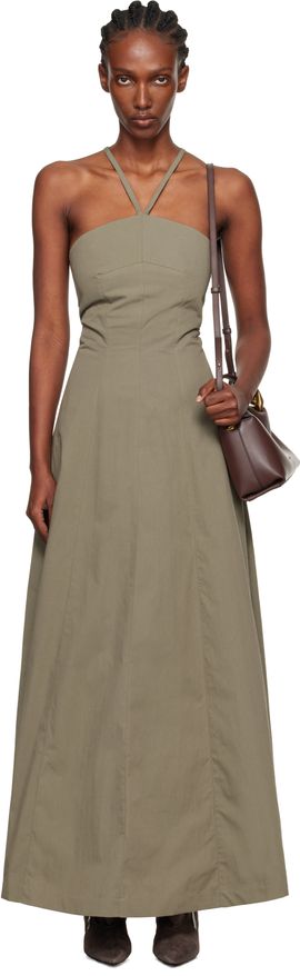 OUR LEGACY OUR LEGACY Khaki Poise Maxi Dress
