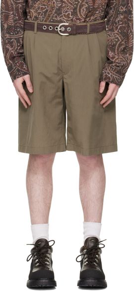OUR LEGACY OUR LEGACY Khaki Ponte Shorts