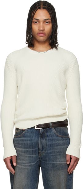 OUR LEGACY OUR LEGACY Off-White Compact Roundneck Sweater