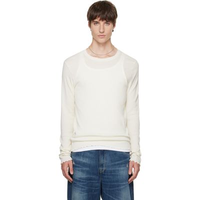 OUR LEGACY OUR LEGACY Off-White Elongated Longsleeve T-shirt