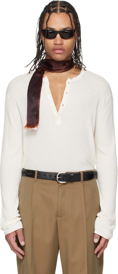 OUR LEGACY OUR LEGACY Off-White Fine Henley