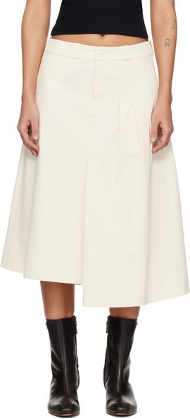 OUR LEGACY OUR LEGACY Off-White Origami Midi Skirt