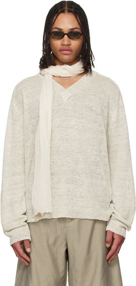 OUR LEGACY OUR LEGACY Off-White Rue V-Neck Sweater