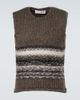 Our Legacy Our Legacy Pleaser striped wool and mohair sweater vest - 1