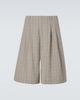 Our Legacy Our Legacy Split striped cotton and linen-blend capri pants - 1